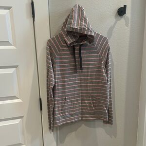 GUC Under Armour UA Women’s Size M Medium Hooded Hoodie Long Sleeve Top Striped